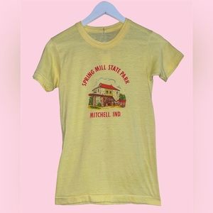 1970s Vintage Spring Mill State Park Mitchell Indiana T-Shirt
